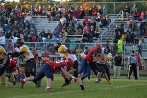 Bringing Westwood down during a play on October 2nd