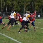 Gwinn Boys making great blocks for their team