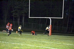 Gwinn did some awesome foot work here, leaving a few westwood players behind