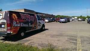 WRUP was onsite to promote the produce sale too!