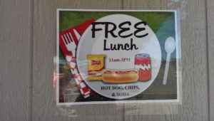 Get a free lunch when you stop by for the Truckloads of Produce sale
