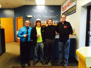 Ryan Ranguette, Joey Enright, Luke Ghiardi and John Thomsen