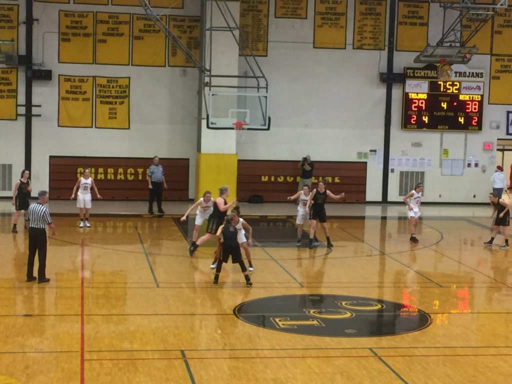 Action on the court