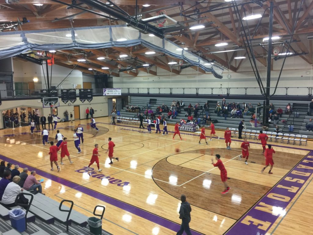 The Marquette Redmen take on the Gladstone Braves