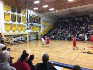 The Marquette Redmen take the win in the Big Game of the Week over the Negaunee Miners 64-60 in a 4 minute overtime! Way to go, Redmen!
