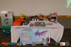 Our giveaway prizes for the night!