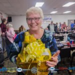 Liz Hangas one of our finalist with her gift basket from Super One Foods.