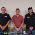 Dennis Sippola and Mike and TJ from Premium Pole Buildings and Storage Sheds.