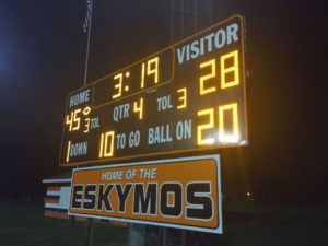 Our final score.