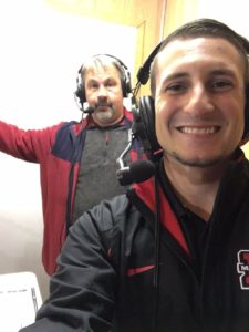 Pete Kolbus and Luke Ghiardi from the booth.