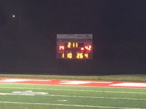 The final score.