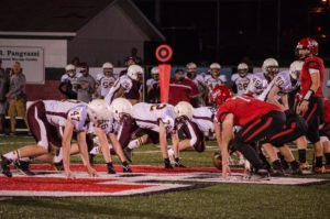 Lining up to drive the ball.
