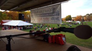 A view from the stage.
