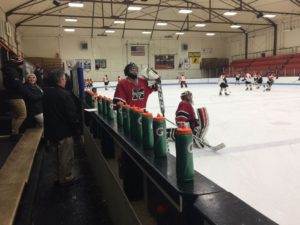 Goalies are getting mentally prepared.