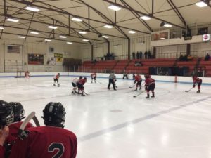 Opening puck drop of the season.
