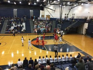 The Petoskey Northmen defeated the Marquette Redmen 55-38