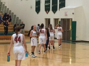 The Marquette Redettes defeated the Traverse City West Titans 56-25