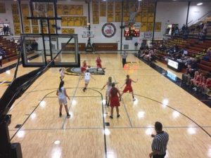 Marquette brings the ball up the court
