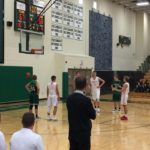 The Redmen taking a free throw