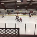 The Marquette Redmen facing off against the Kingsford Flivvers