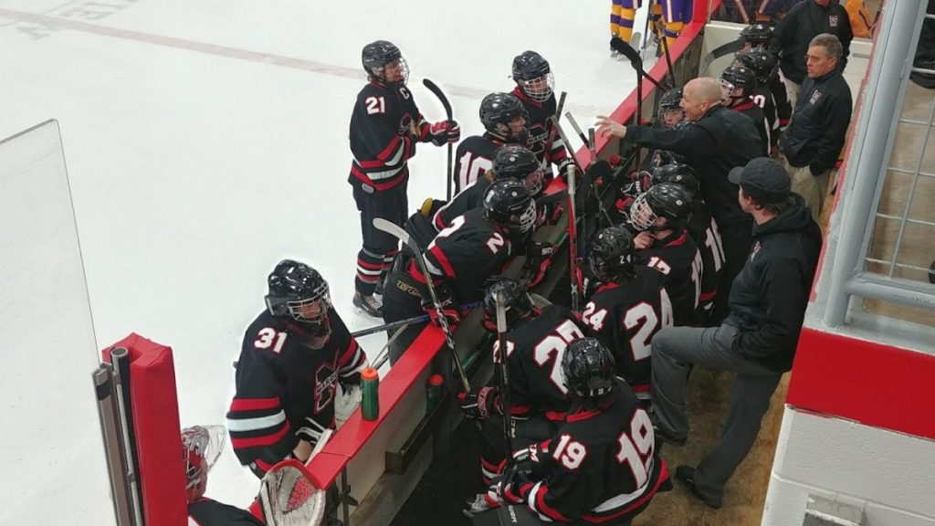 Coach Doug Garrow gets his team ready.