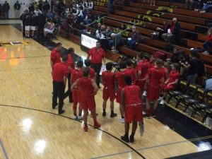 The Redmen go over their strategies