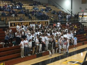 The Traverse City Student Section is fired up