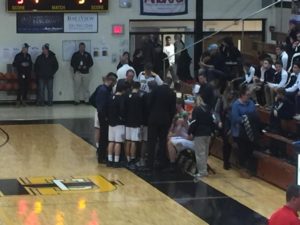 Traverse City talking over their plans for the game