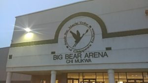 The Redmen took on the Utica-Eisenhower Eagles at the Big Bear Arena.