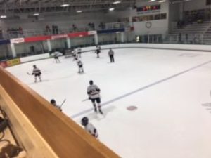 Bay Reps warming up before the game