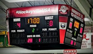 After one period, the score was 4-0 Marquette