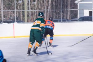 We were glad the ice held up for today's game!