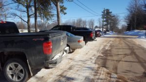 Busy lot at Lions Field!