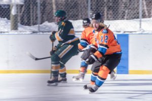 The NMU Hockey Club playing the Marquette Mutineers.