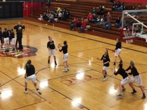 The Redettes gearing up for the game