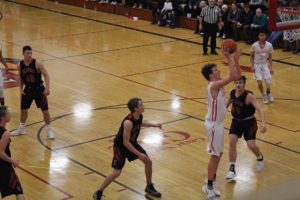 Grazulis putting up a shot