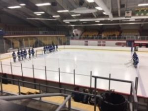 The Calumet Copper Kings during the introductions