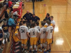 Marquette Redmen Boys Basketball VS Negaunee Miners on Fox Sports Marquette and simulcast on Sunny FM.