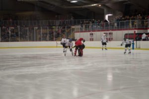 The first face off of the night.