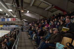 There was a large crowd at tonight's game.