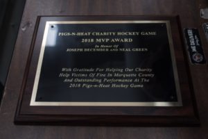 The 2018 Pigs-N-Heat MVP Award.