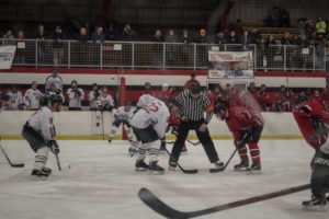 Matthew Bush and Jeff Sims face off for the final seconds of the game.