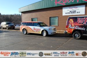 The Sunny Van in front of River Rock Lanes