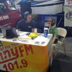 Luke G broadcasting live from the U.P. Boat, Sport & RV Show