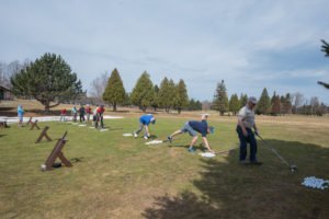 These guys were enjoying a little time on the green.