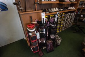 These stylish golf bags will look great in the back of that cart.