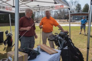We're out on the driving range next to the Pro Shop. Stop by.