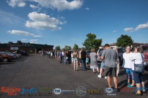 We had a line of 339 people out in the parking lot!