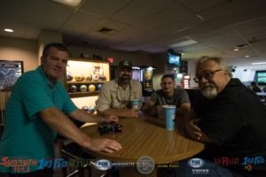 Mark, Adam, Luke G, and Walt in the bar room.