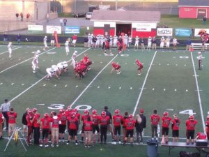 Marquette gets in formation for the third game of the season.